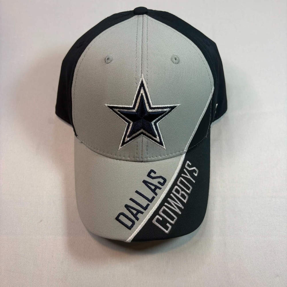 47 Brand Dallas Cowboys Hat OSFA Mens Grey Black Two Tone Split Star Cap